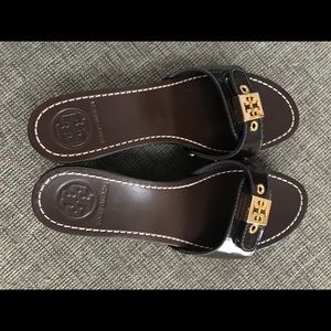 TORY BURCH Brown Wedges NWOT